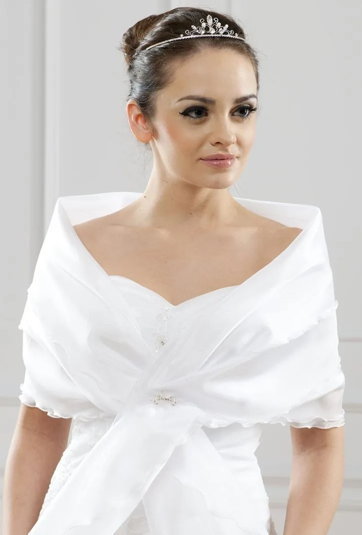 ---Stola per abiti da sposa online shop italiana a prezzo economico confezionata in organza--