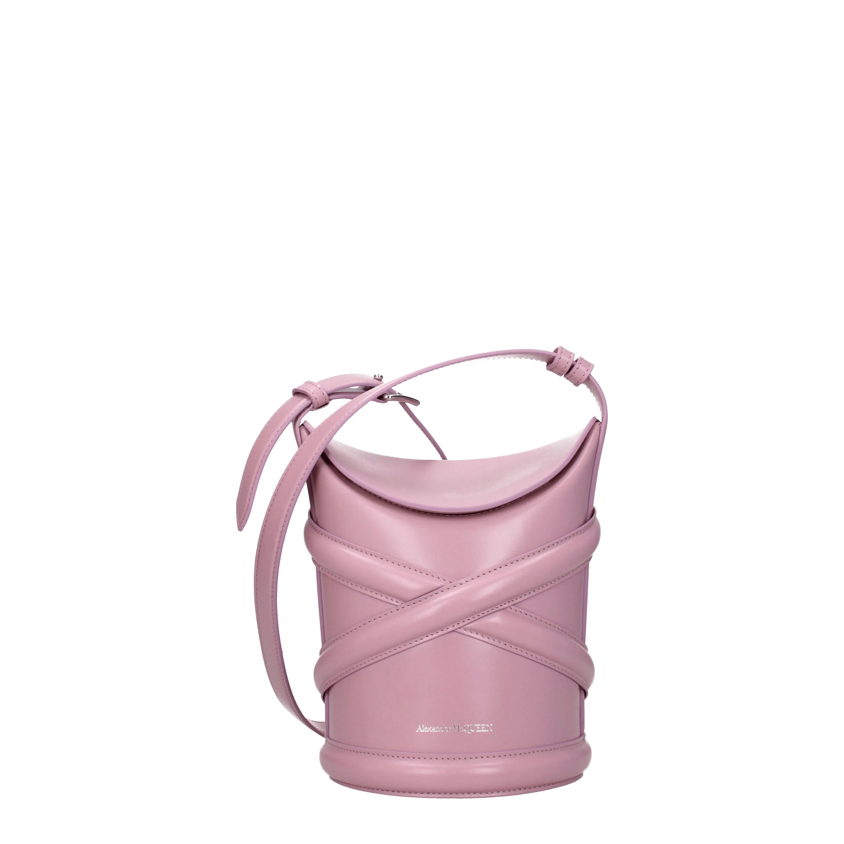 Alexander McQueen Borse a Tracolla The curve Donna Pelle Rosa/Rosa Antico