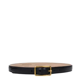 Alexander McQueen Cinture Donna Pelle Nero