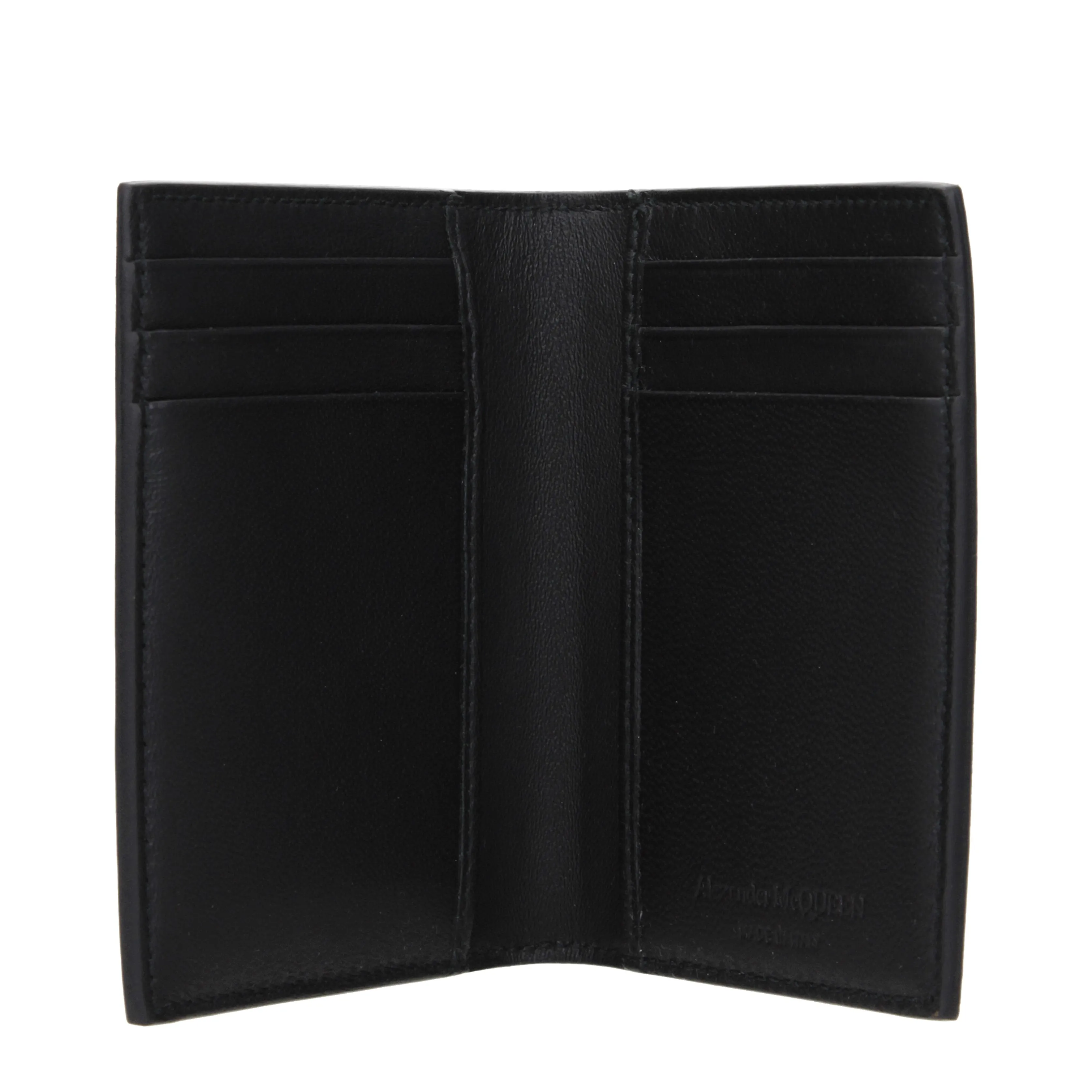 Alexander McQueen Portadocumenti Uomo Pelle Nero