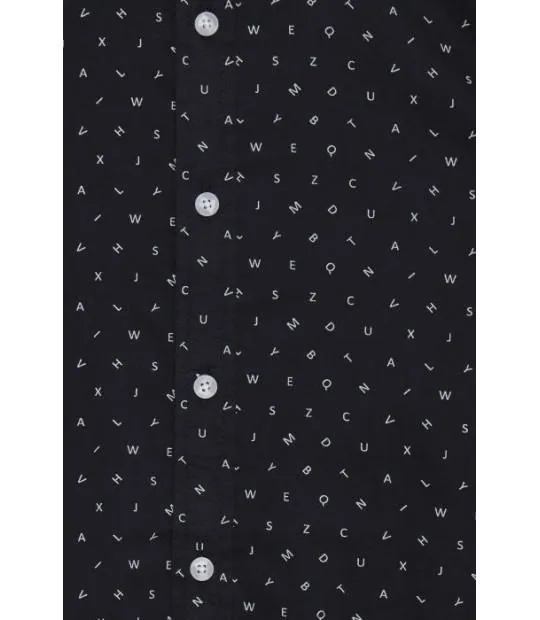 Blend  ---------    ------------ camicia uomo fantasia - blu