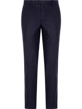 Blue Men's Pants Cigarette Cut Model
