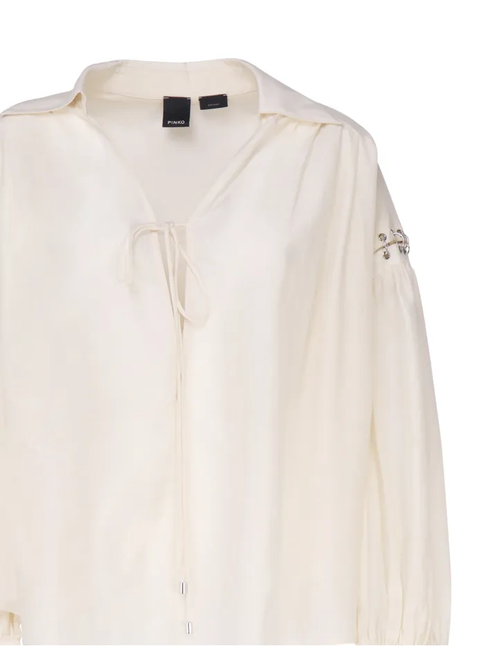 BLUSA ELF IN MISTO COTONE E SETA