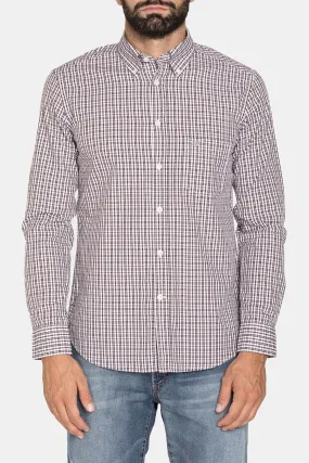 Carrera  ---------    ------------Camicia fantasia tinto filo - Bianco e marrone