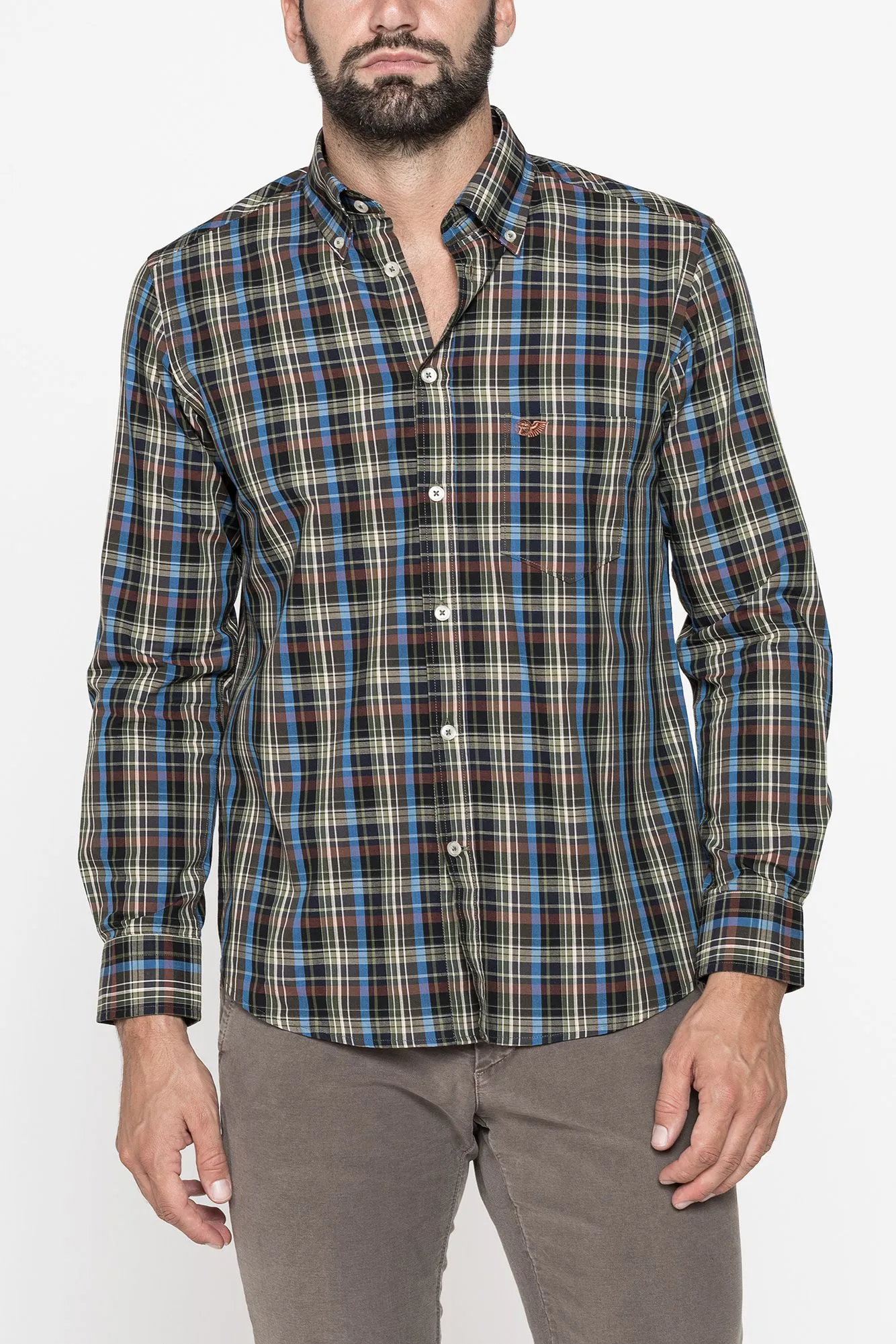 Carrera  ---------    ------------Camicia fantasia tinto filo - Multicolore