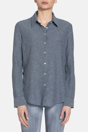 Carrera  ---------    ------------Camicia in misto lino - Blu chiaro