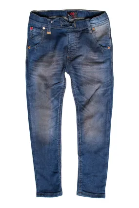 Carrera  ---------    ------------Jogger jeans con coulisse in vita - Lavaggio blu scuro