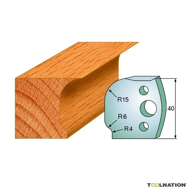 CMT 690.047 Coppia di coltelli profilati altezza 40 mm numero 47