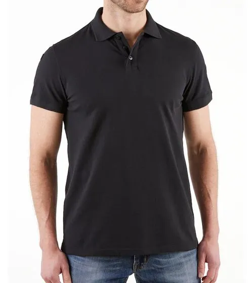 Confezione da 2 polo uomo NORTHERN COUNTRY con portapenne camicia in cotone camicia da lavoro 00010613 nero