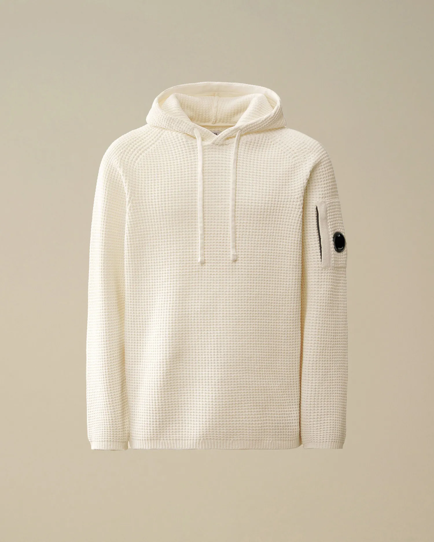 Cotton Chenille Hooded Waffle Knit