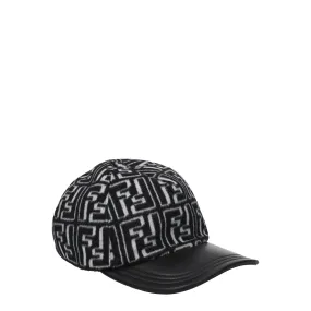 Fendi Cappelli Uomo Lana Nero