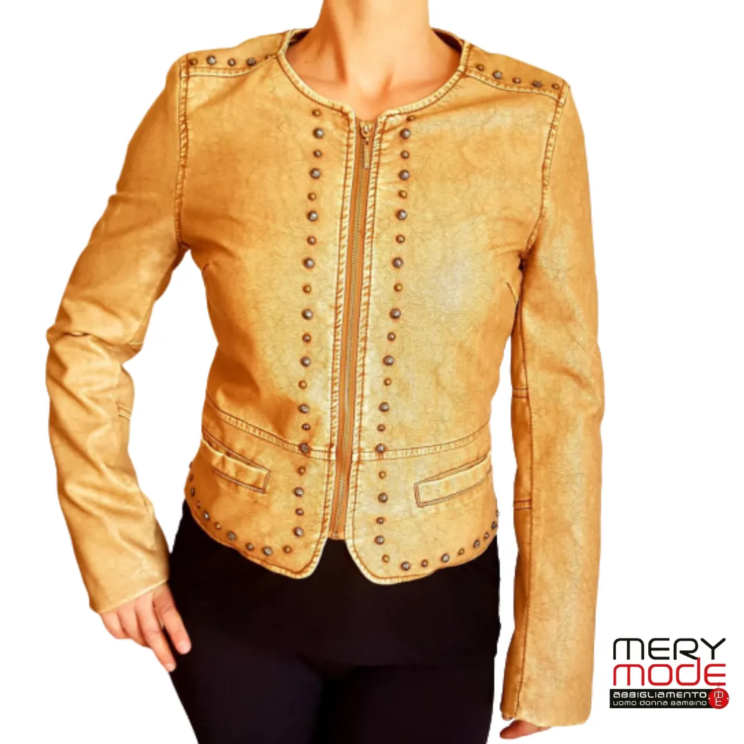 giacca ecopelle donna