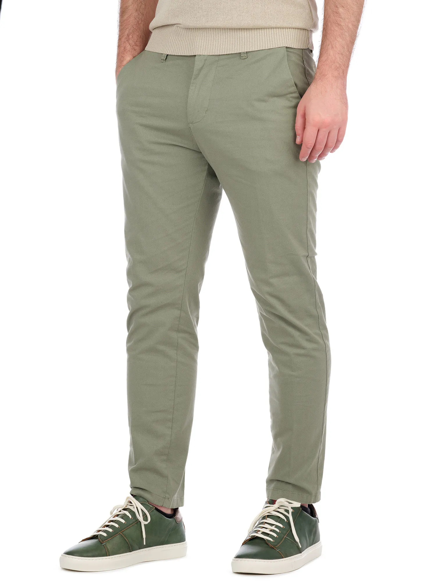 Green Pants Cigarette Model for Man