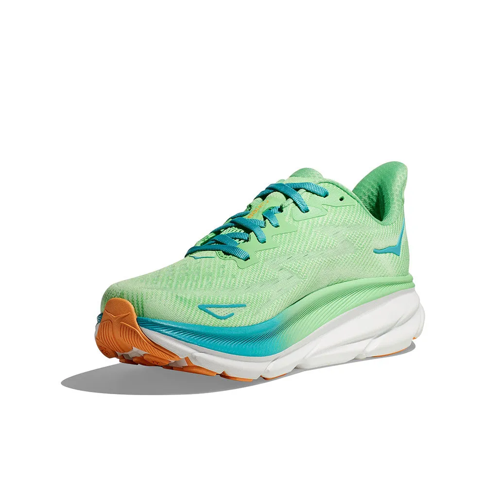 HOKA Men Clifton 9 Wide - Zest / Lime Glow