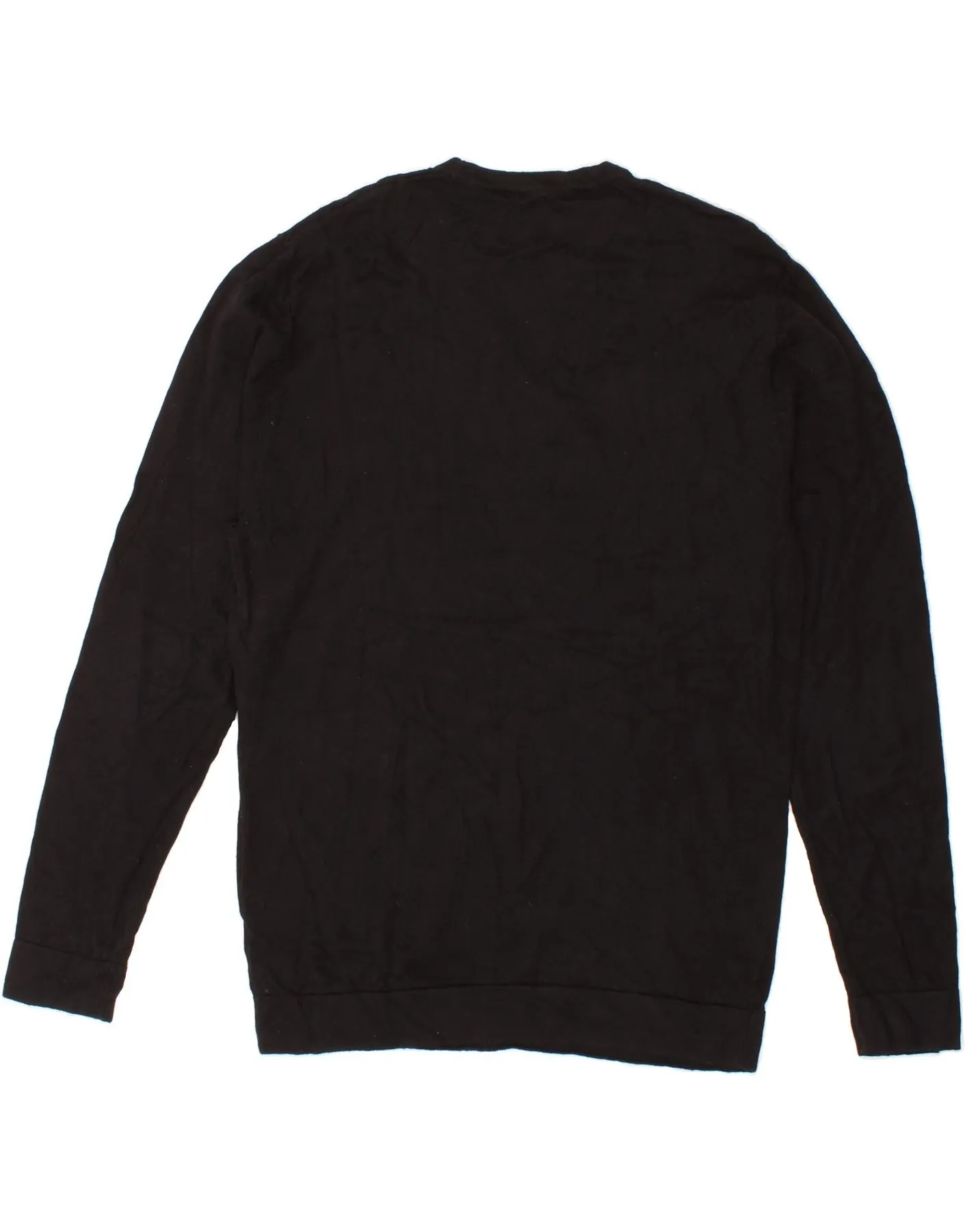 JACK WILLS Mens Crew Neck Jumper Sweater XL Black Cotton