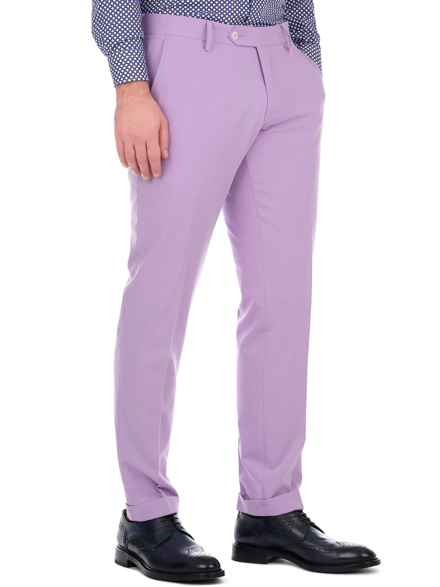 Lilac Pants Fresh Wool and Viscose