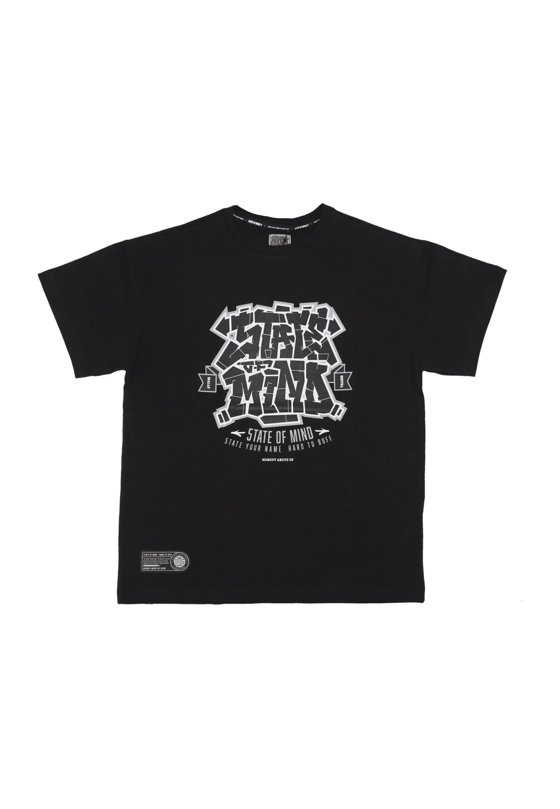 Maglietta Uomo Graffiti Tee Black