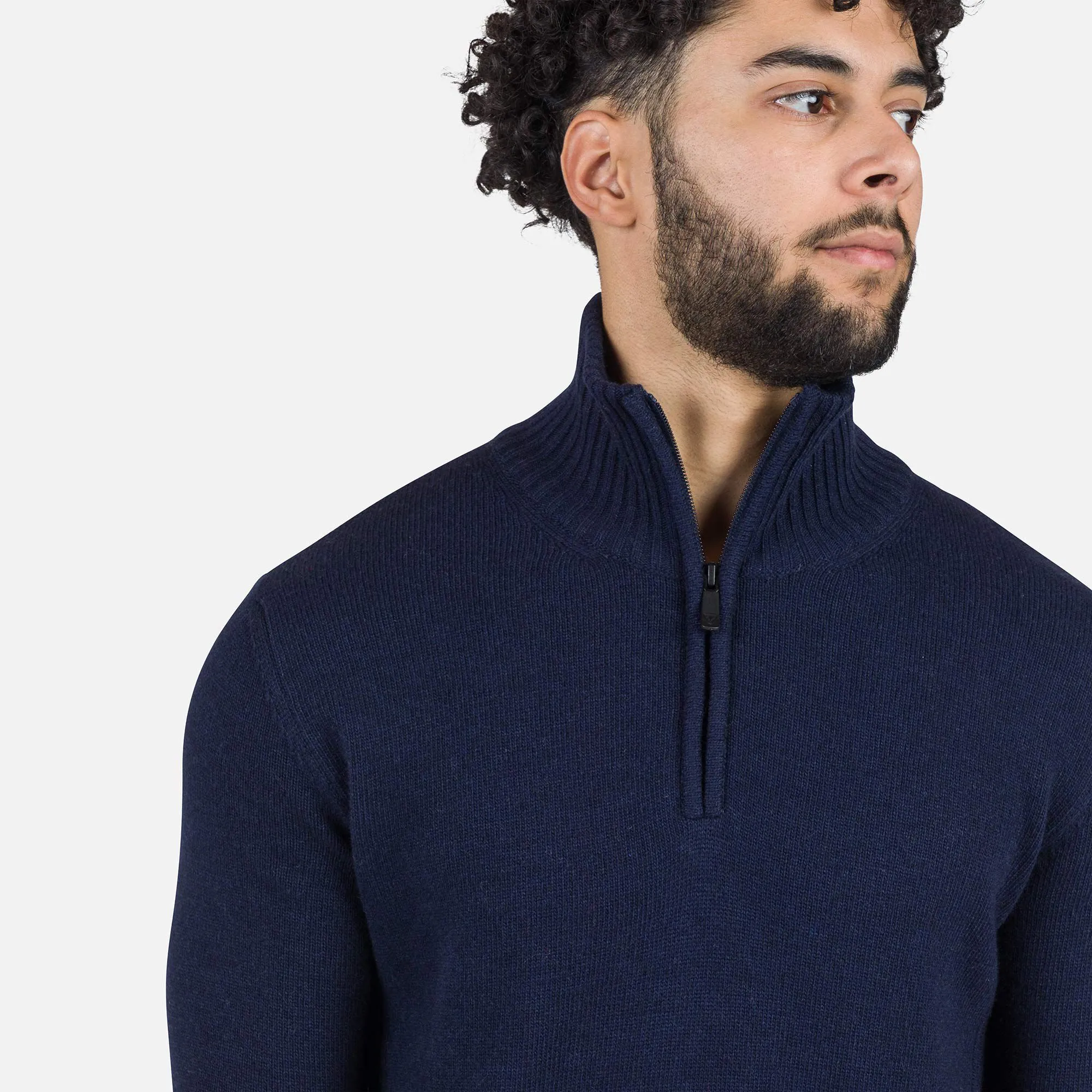 Maglione con mezza zip uomo Signature