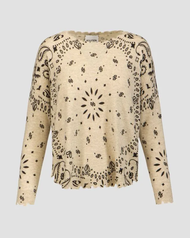 Maglione in cashmere da donna Kujten Mela Bandana