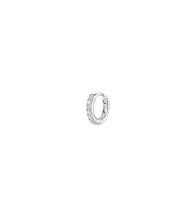 Mono Orecchino cerchietto Gioielli Fancy by Brosway in argento zirconi bianchi mm 12 fiw88