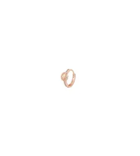 Mono Orecchino cerchietto Gioielli Rosato Allegra in argento rosato conchiglia mm 12 RZO057