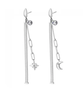 Orecchini Donna Gioielli Brosway Chant in acciaio Stella bah53