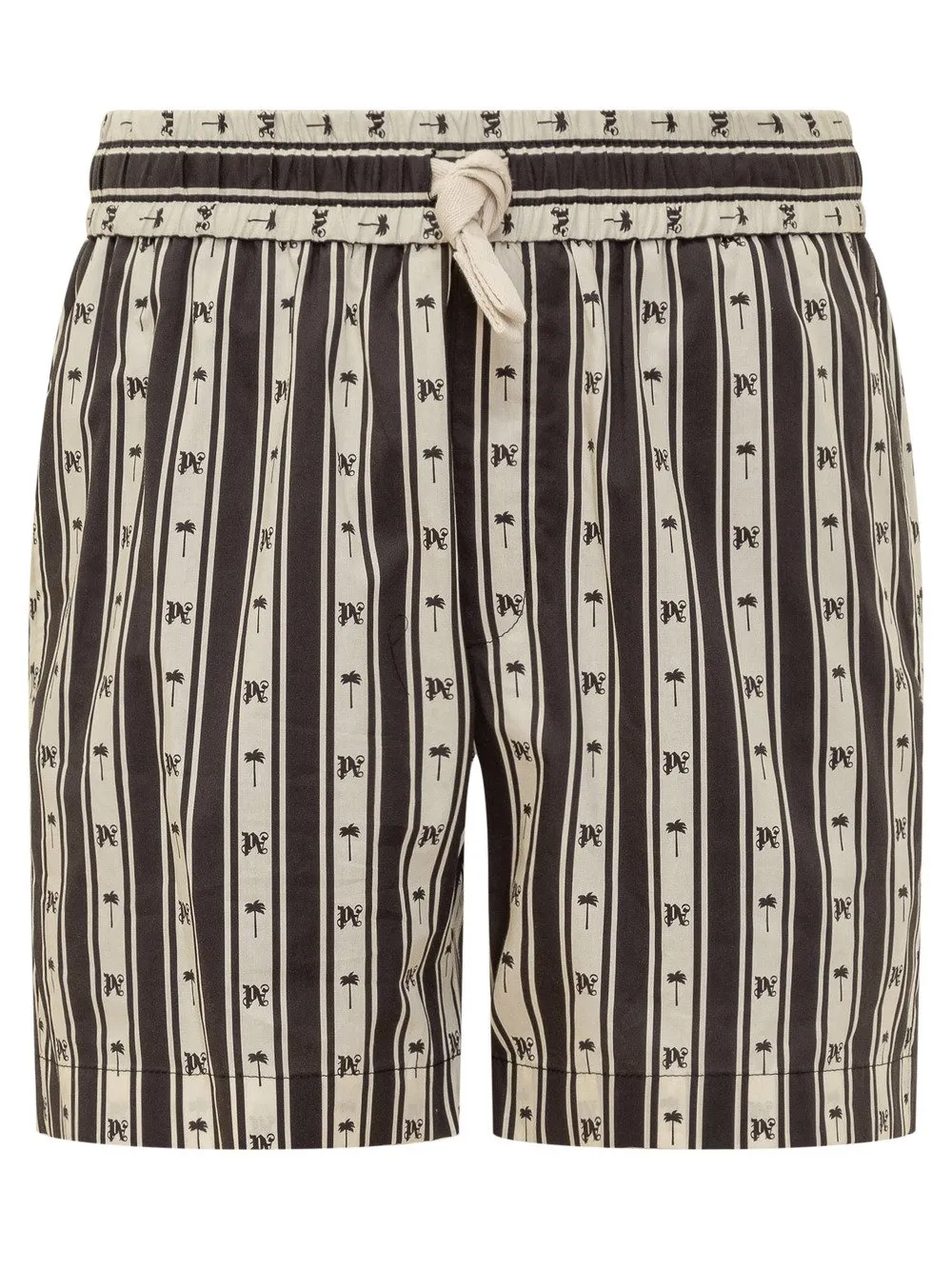 PALM ANGELS Shorts Striped PA Monogram  