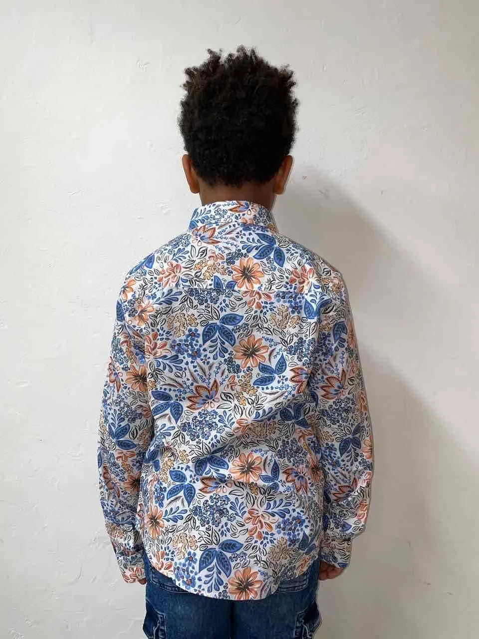 Please  ---------    ------------Camicia fantasia floreale in puro cotone - multicolore