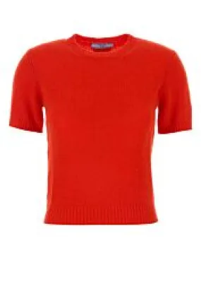 Red cashmere sweater    