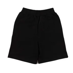 Shorts Felpa Unisex Neri Con Stelle Bianche