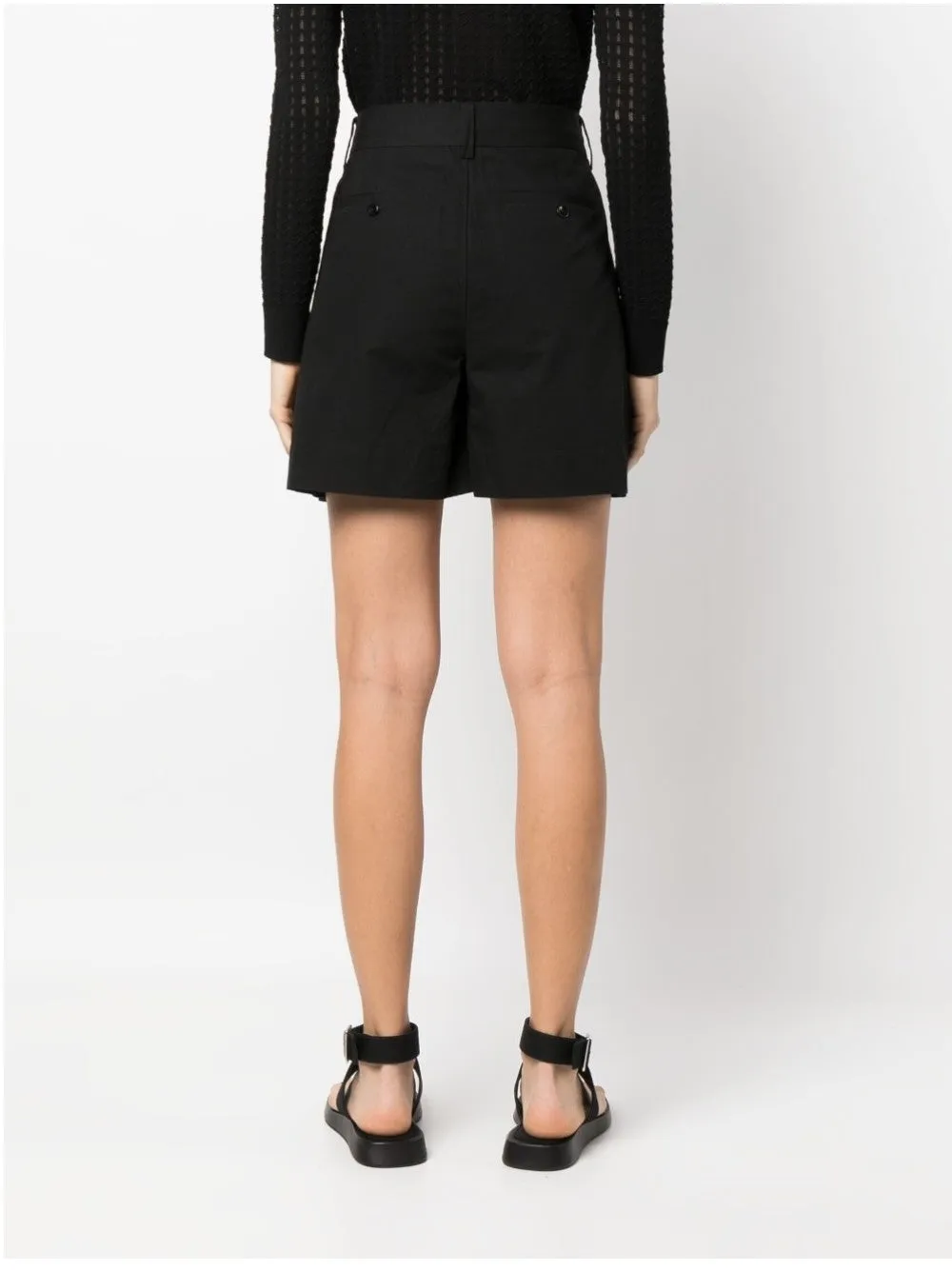 SHORTS SARTORIALI CON CHIUSURA DECENTRATA