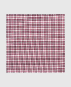 Stefano Ricci Sciarpa pasha scozzese per bambini bordeaux chiaro YFZ25COLJ1775