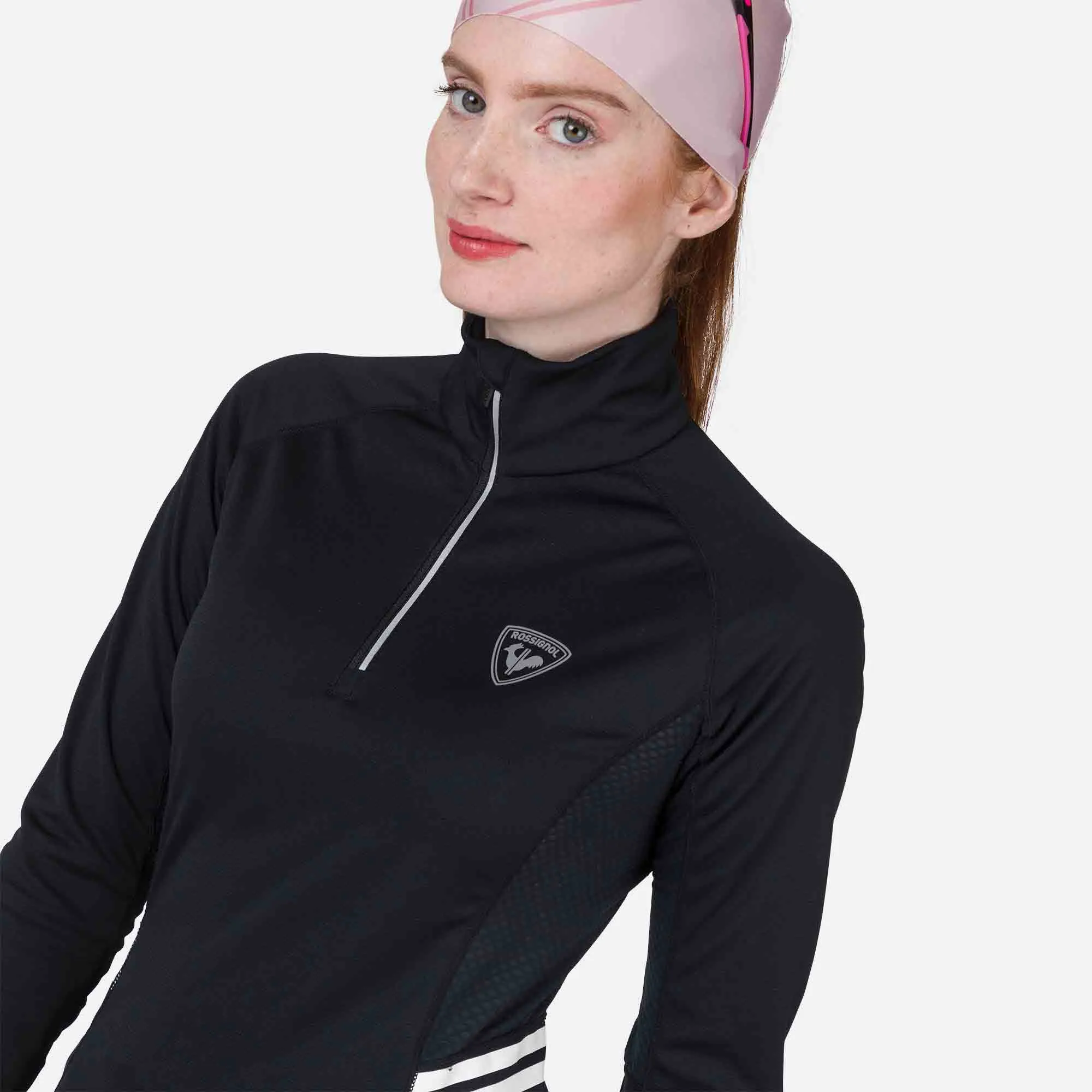 Strato base donna con mezza zip Poursuite