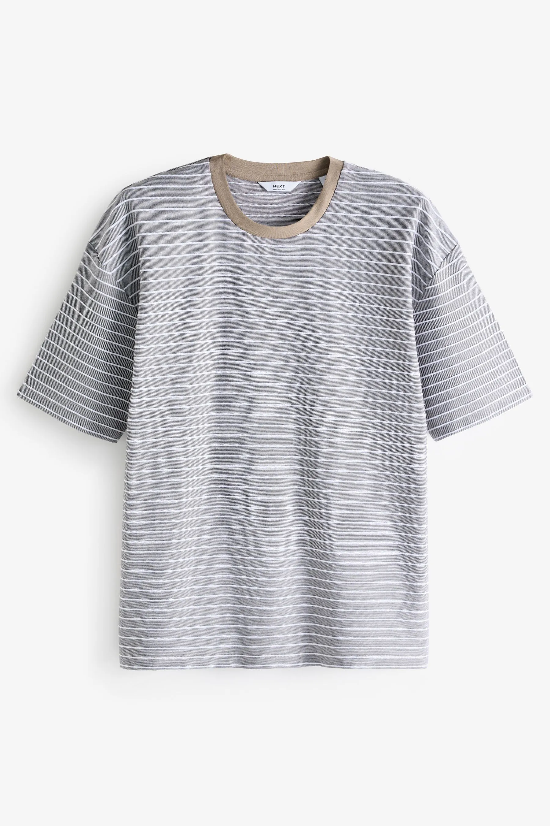 T-shirt a righe testurizzate
