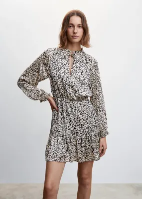Vestito floreale volant
