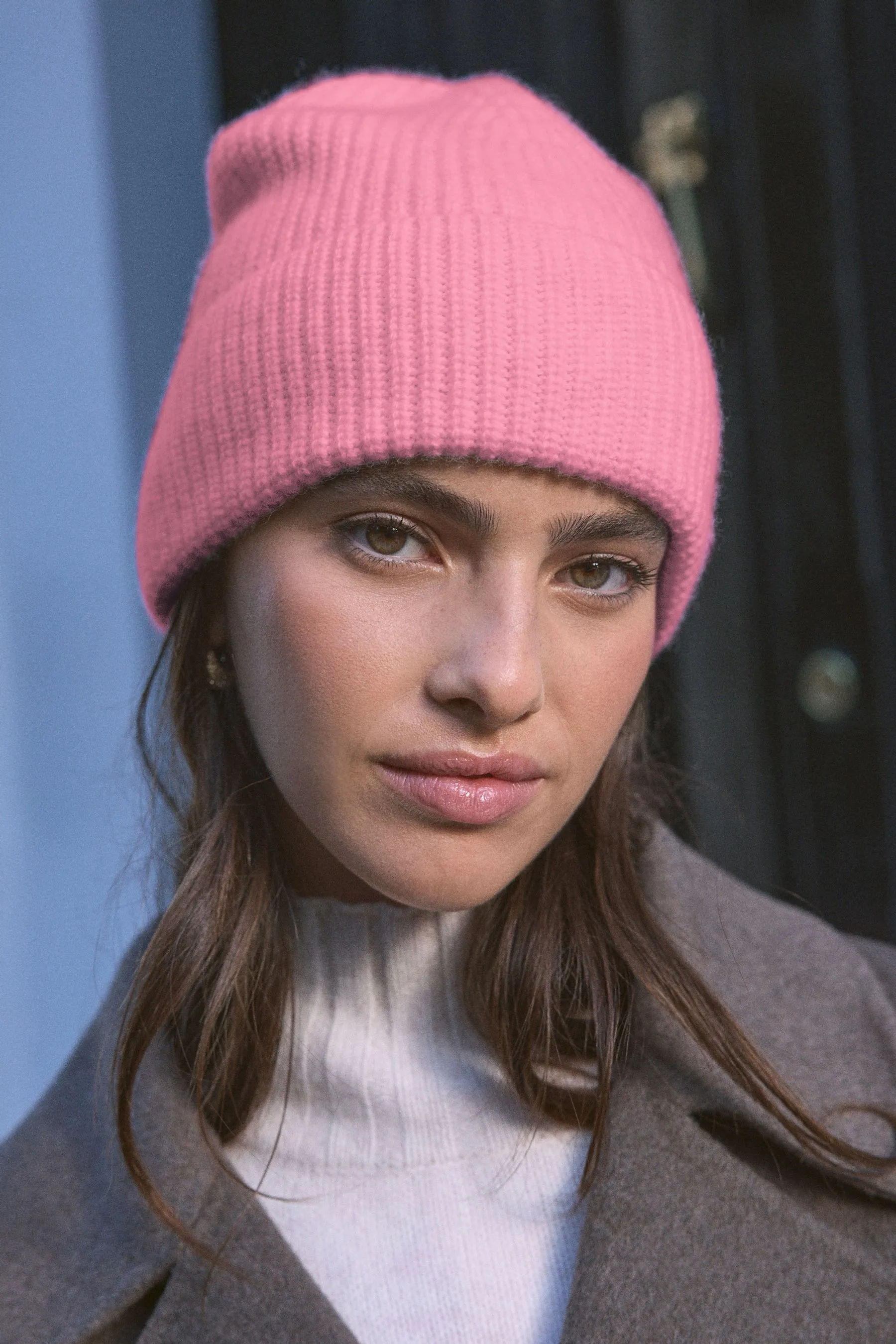 Wool Cashmere Beanie Hat    