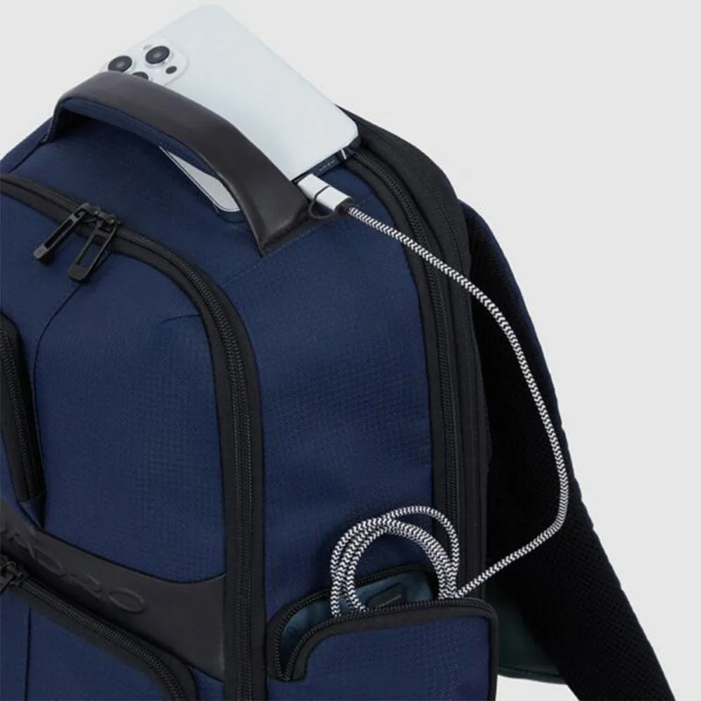 Zaino PIQUADRO porta Pc 15,6 in Tessuto Colore Blu Linea Wollem - CA6239W129BM